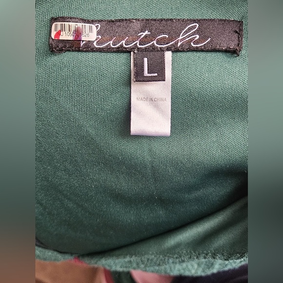 Colorblock Rib Knit Dress Size Large - Picture 5 of 6